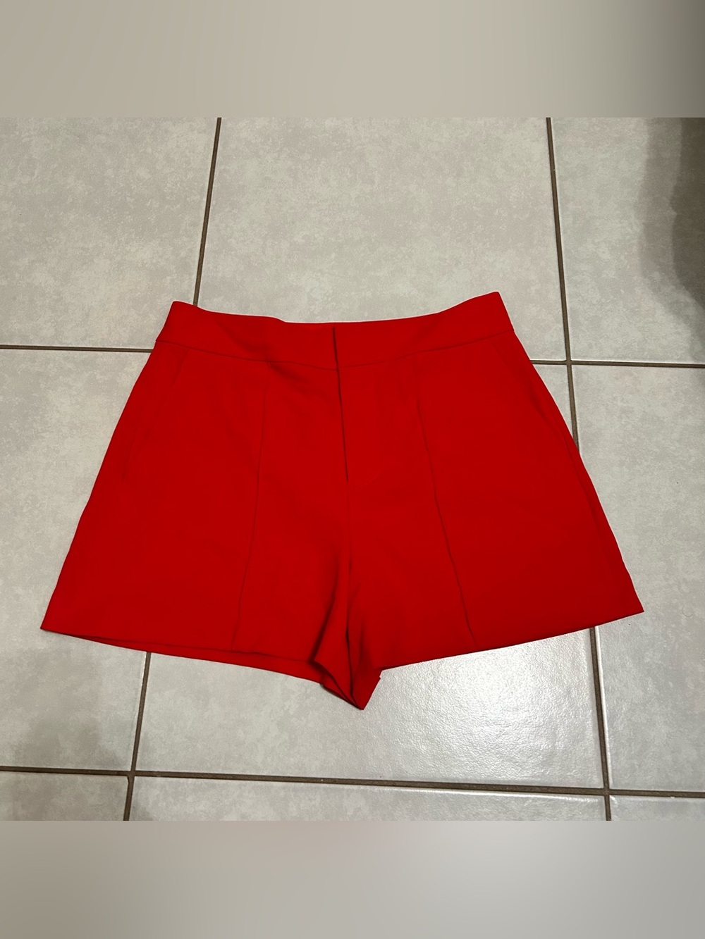 Alice + Olivia Dylan High-Waisted Pintuck Shorts